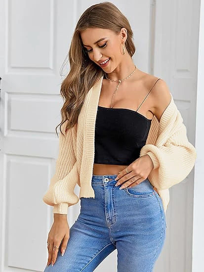 Chic Chunky Knit Throw-On Open Front Cardigans | Chuzko.com