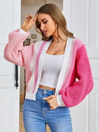 Chic Chunky Knit Throw-On Open Front Cardigans | Chuzko.com