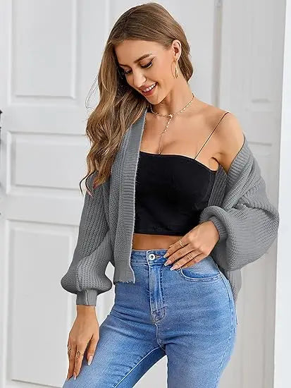 Chic Chunky Knit Throw-On Open Front Cardigans | Chuzko.com