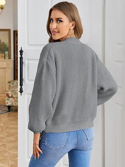 Chic Chunky Knit Throw-On Open Front Cardigans | Chuzko.com