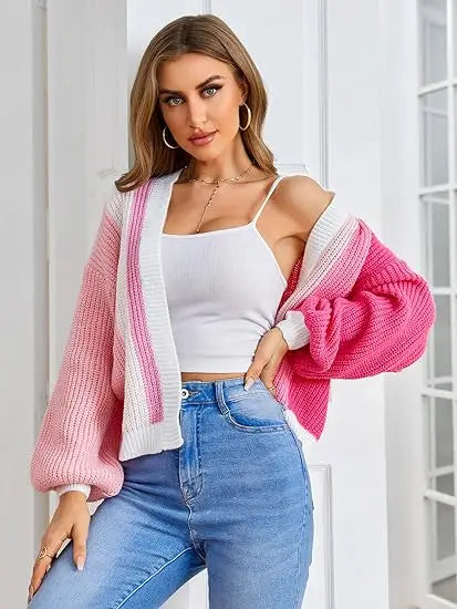 Chic Chunky Knit Throw-On Open Front Cardigans | Chuzko.com