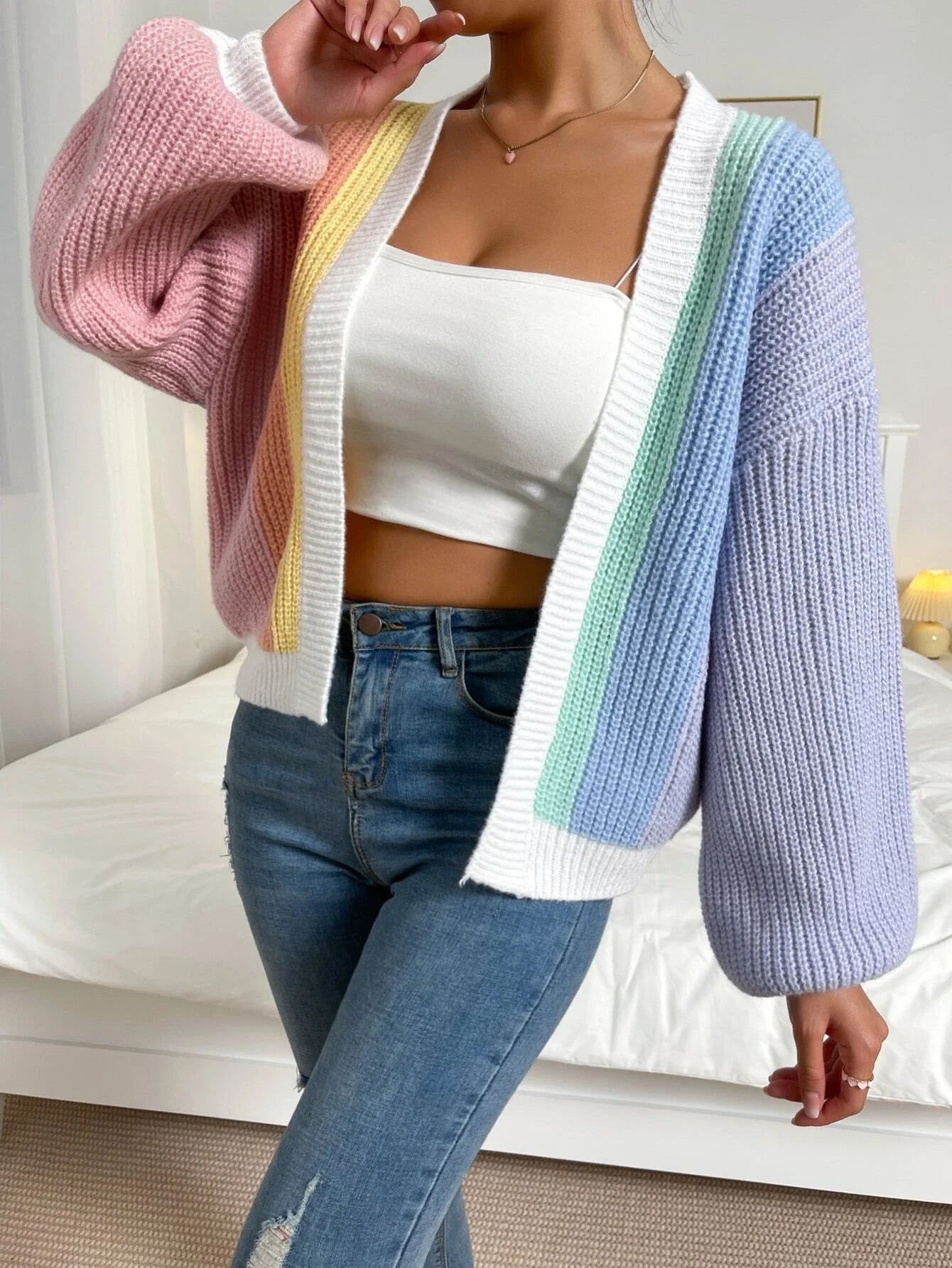 Chic Chunky Knit Throw-On Open Front Cardigans | Chuzko.com