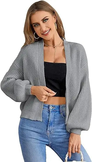 Chic Chunky Knit Throw-On Open Front Cardigans | Chuzko.com