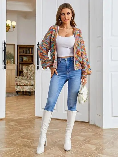 Chic Chunky Knit Throw-On Open Front Cardigans | Chuzko.com