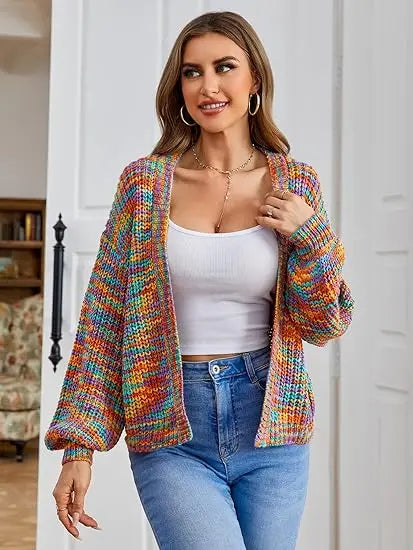 Chic Chunky Knit Throw-On Open Front Cardigans | Chuzko.com