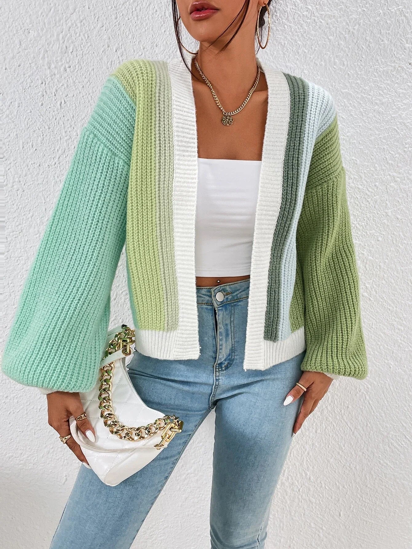 Chic Chunky Knit Throw-On Open Front Cardigans | Chuzko.com