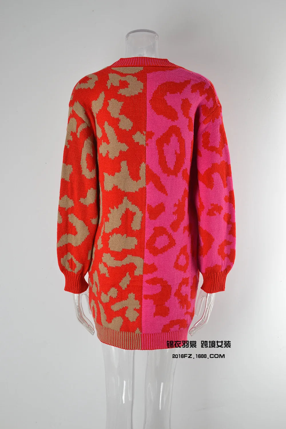 Chic Predator Print Cardigan Oversized Cardigans | Chuzko.com