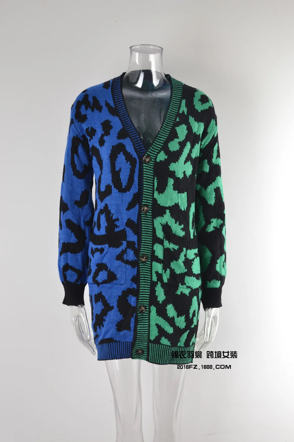 Chic Predator Print Cardigan Oversized Cardigans | Chuzko.com