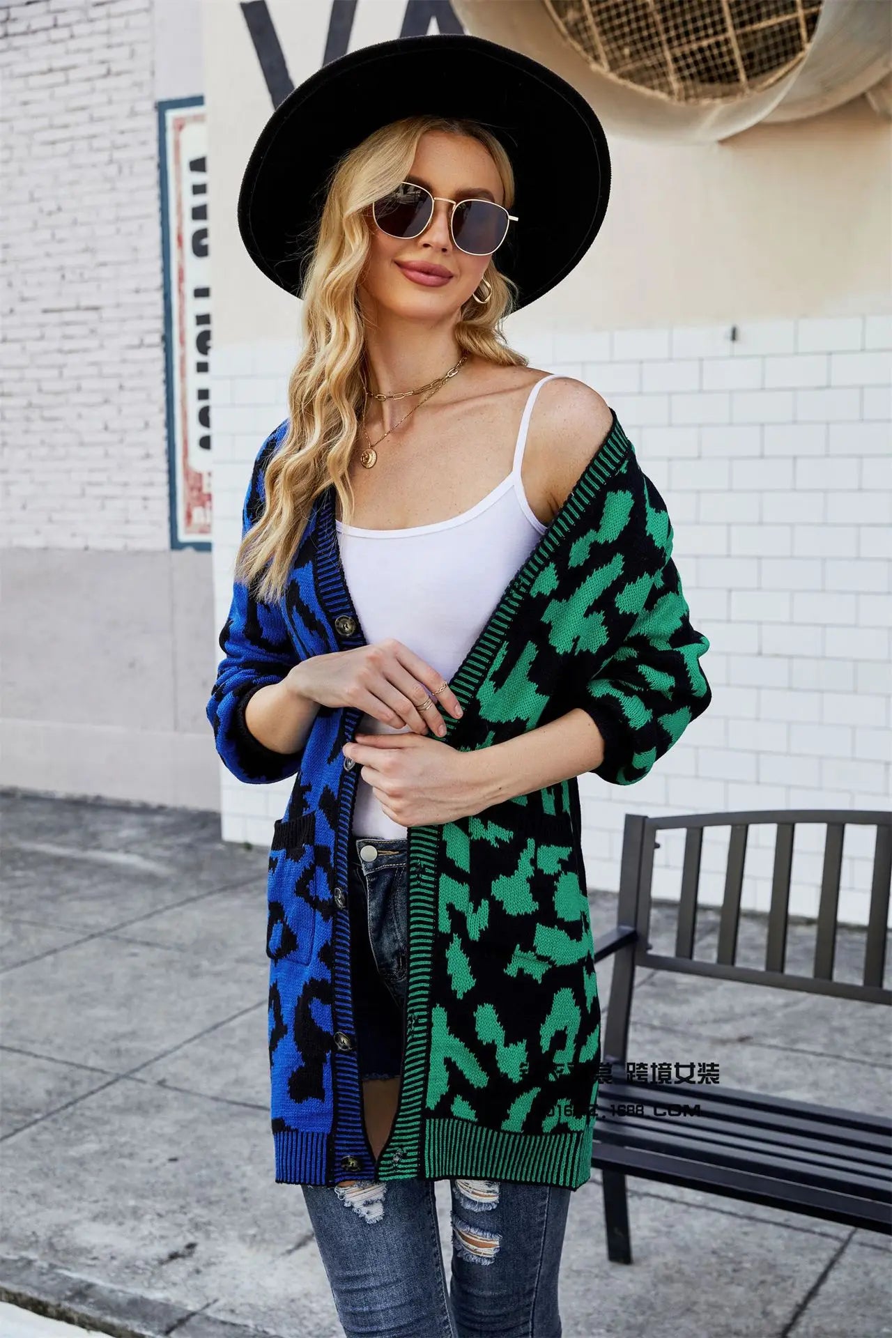 Chic Predator Print Cardigan Oversized Cardigans | Chuzko.com