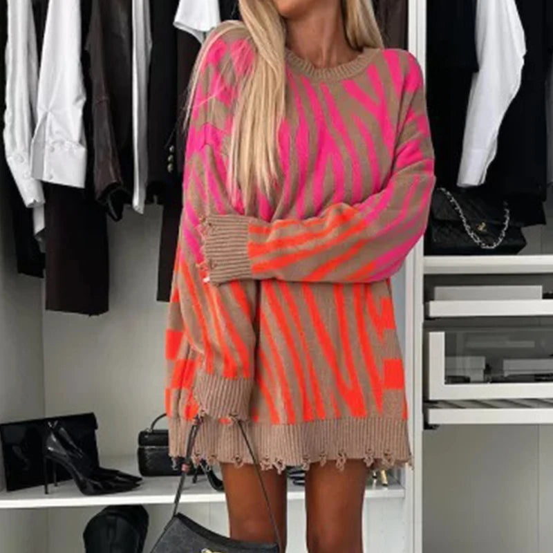 Urban Safari Knit Sweater Mini Dress Sweater Dresses | Chuzko.com