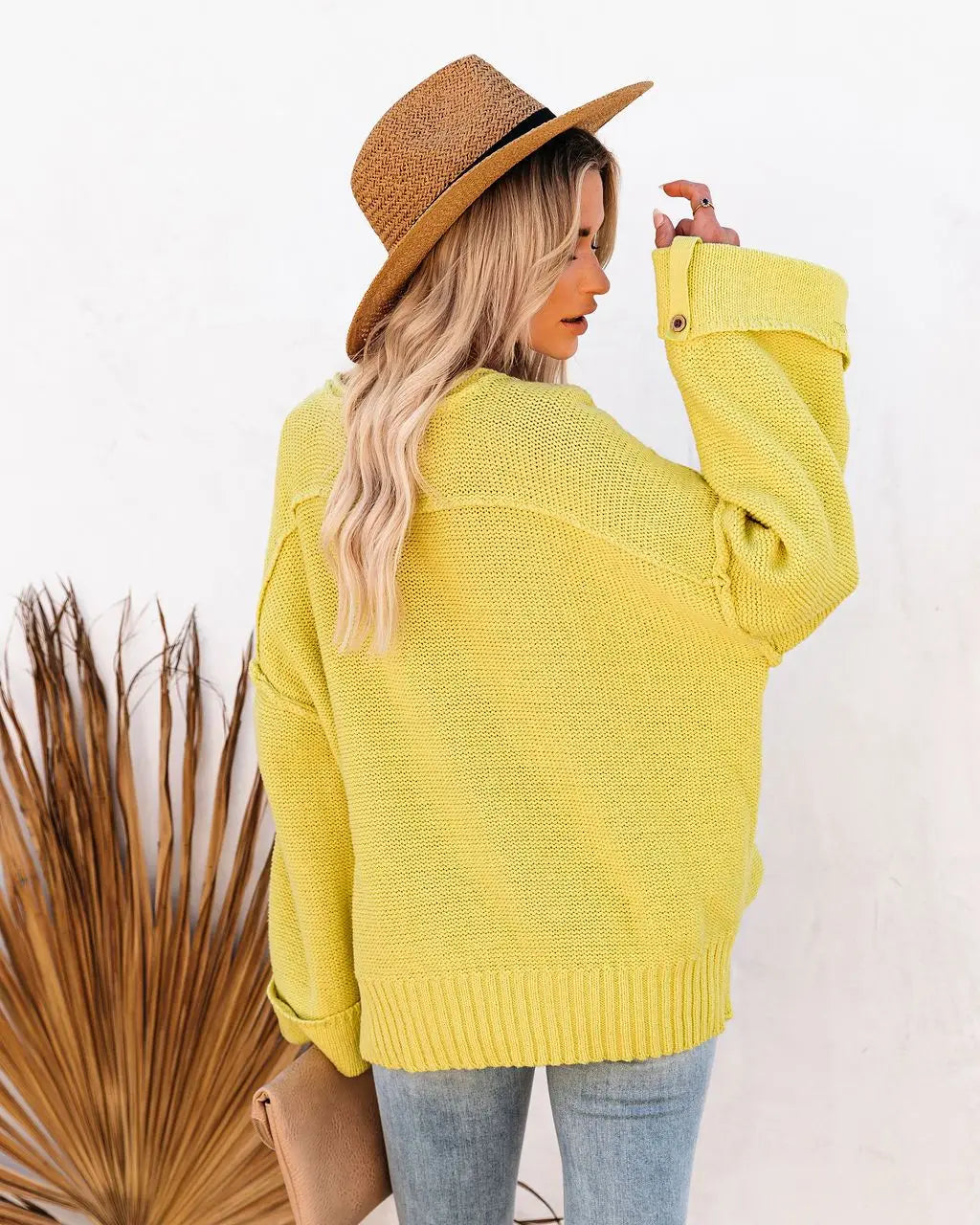 Crisp Morning Waffle Crop Pullover Sweaters | Chuzko.com