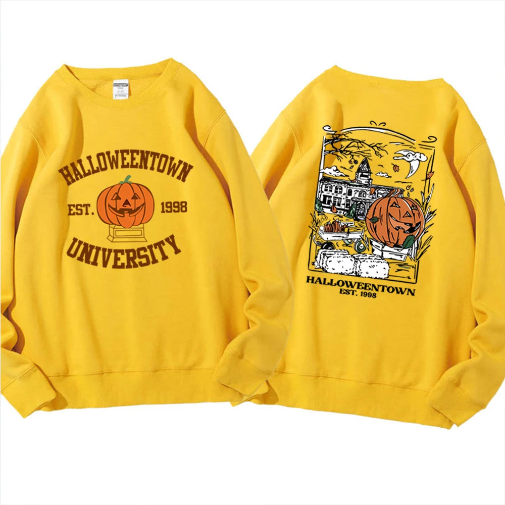 Cozy Halloweentown University Sweatshirt – Two-Sided Print 🎃👻 | Chuzko.com