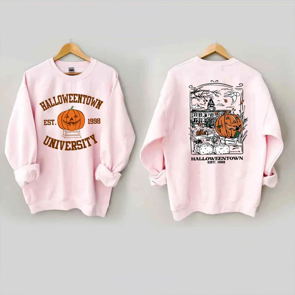 Cozy Halloweentown University Sweatshirt – Two-Sided Print 🎃👻 | Chuzko.com