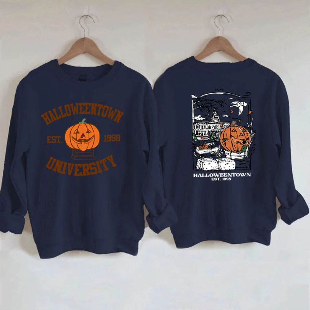 Cozy Halloweentown University Sweatshirt – Two-Sided Print 🎃👻 | Chuzko.com