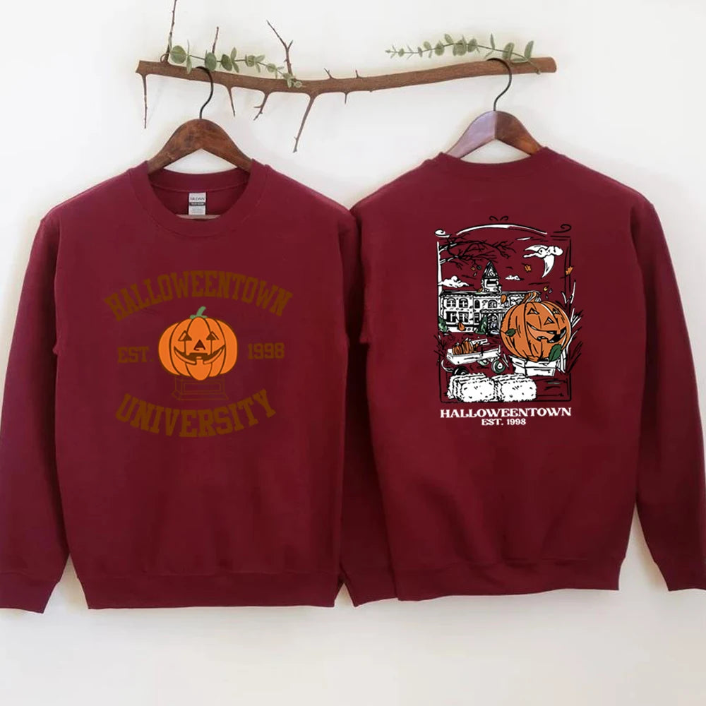 Cozy Halloweentown University Sweatshirt – Two-Sided Print 🎃👻 | Chuzko.com