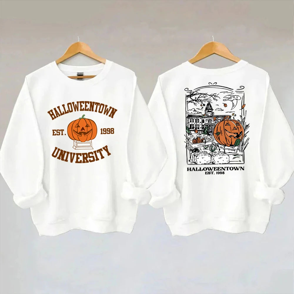 Cozy Halloweentown University Sweatshirt – Two-Sided Print 🎃👻 | Chuzko.com