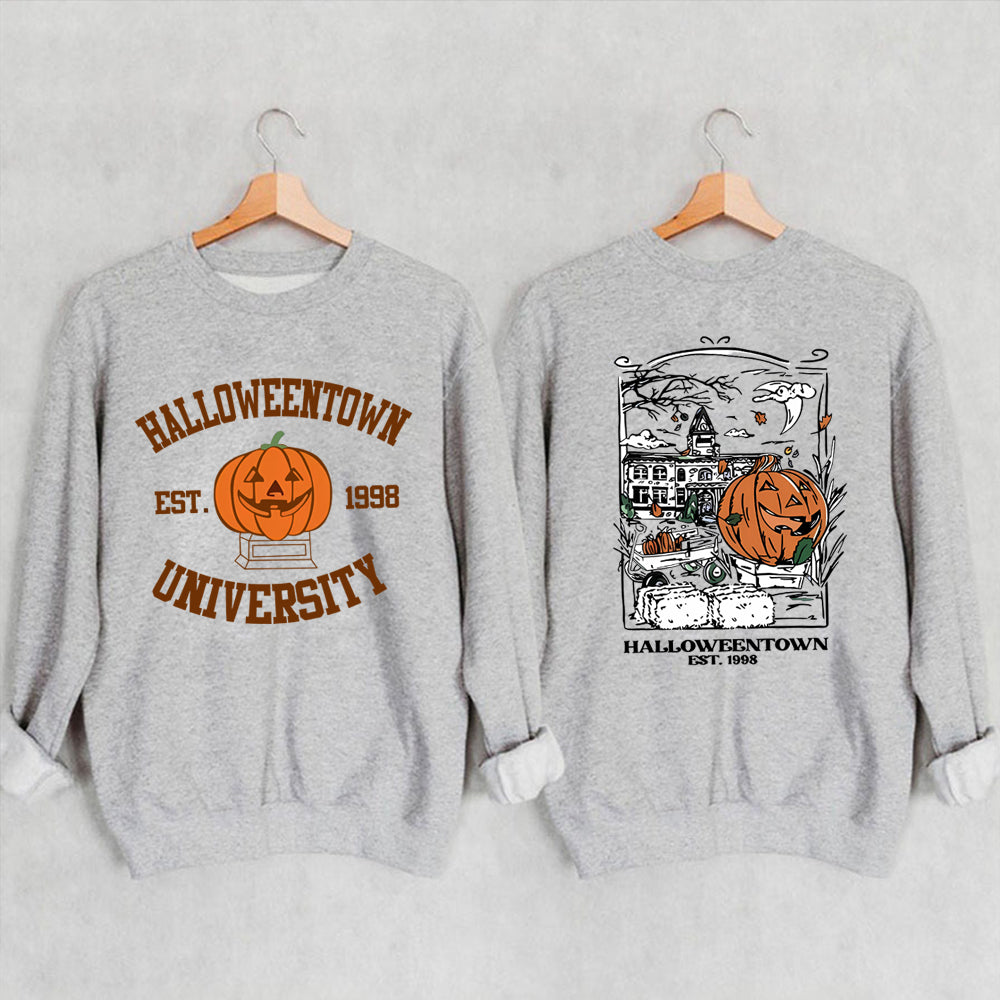 Cozy Halloweentown University Sweatshirt – Two-Sided Print 🎃👻 | Chuzko.com