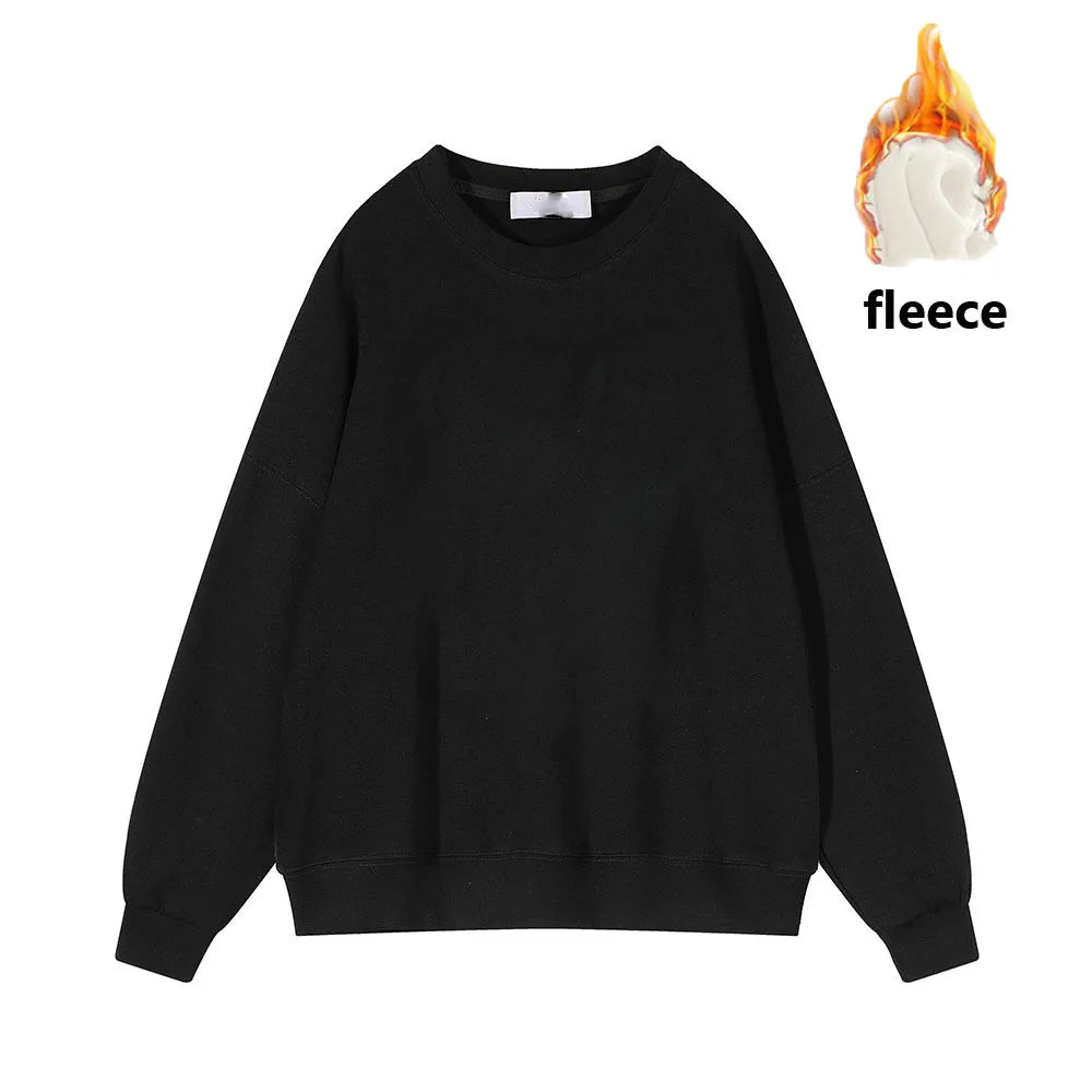 Warmth in Style: Solid Fleece Pullover Fleece Sweatshirts | Chuzko.com