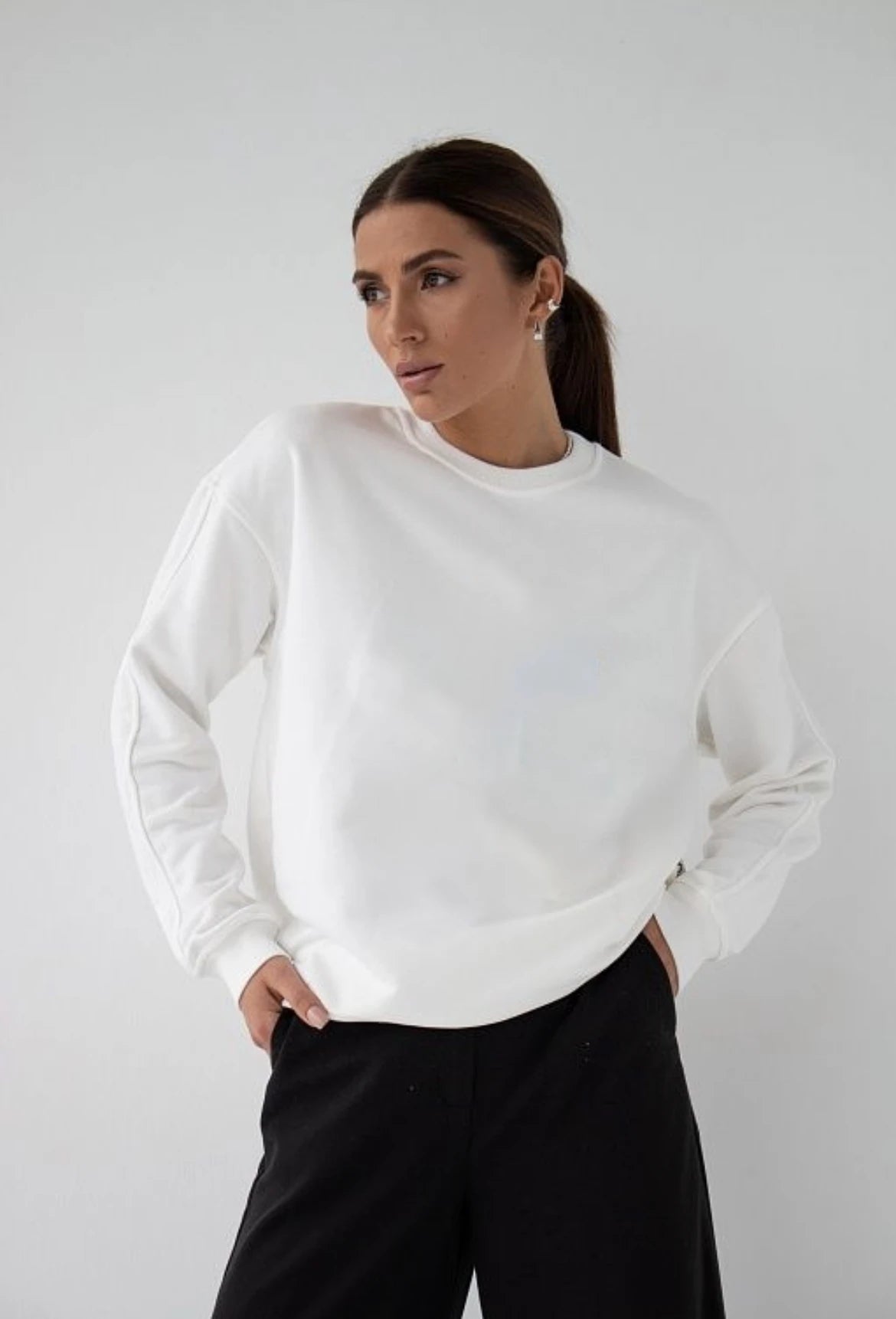 Warmth in Style: Solid Fleece Pullover Fleece Sweatshirts | Chuzko.com