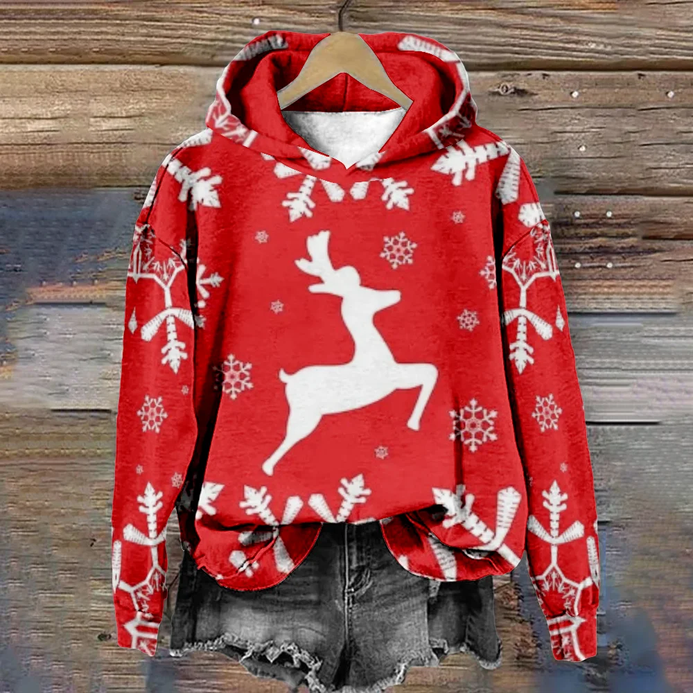 Winter Wonderland Hoodie – Snowflake Christmas Pullover	