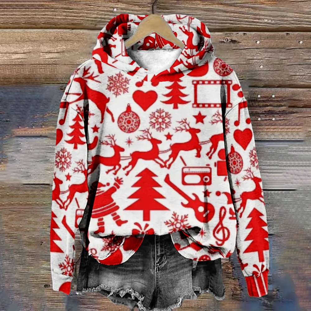 Winter Wonderland Hoodie – Snowflake Christmas Pullover Festive | Chuzko.com