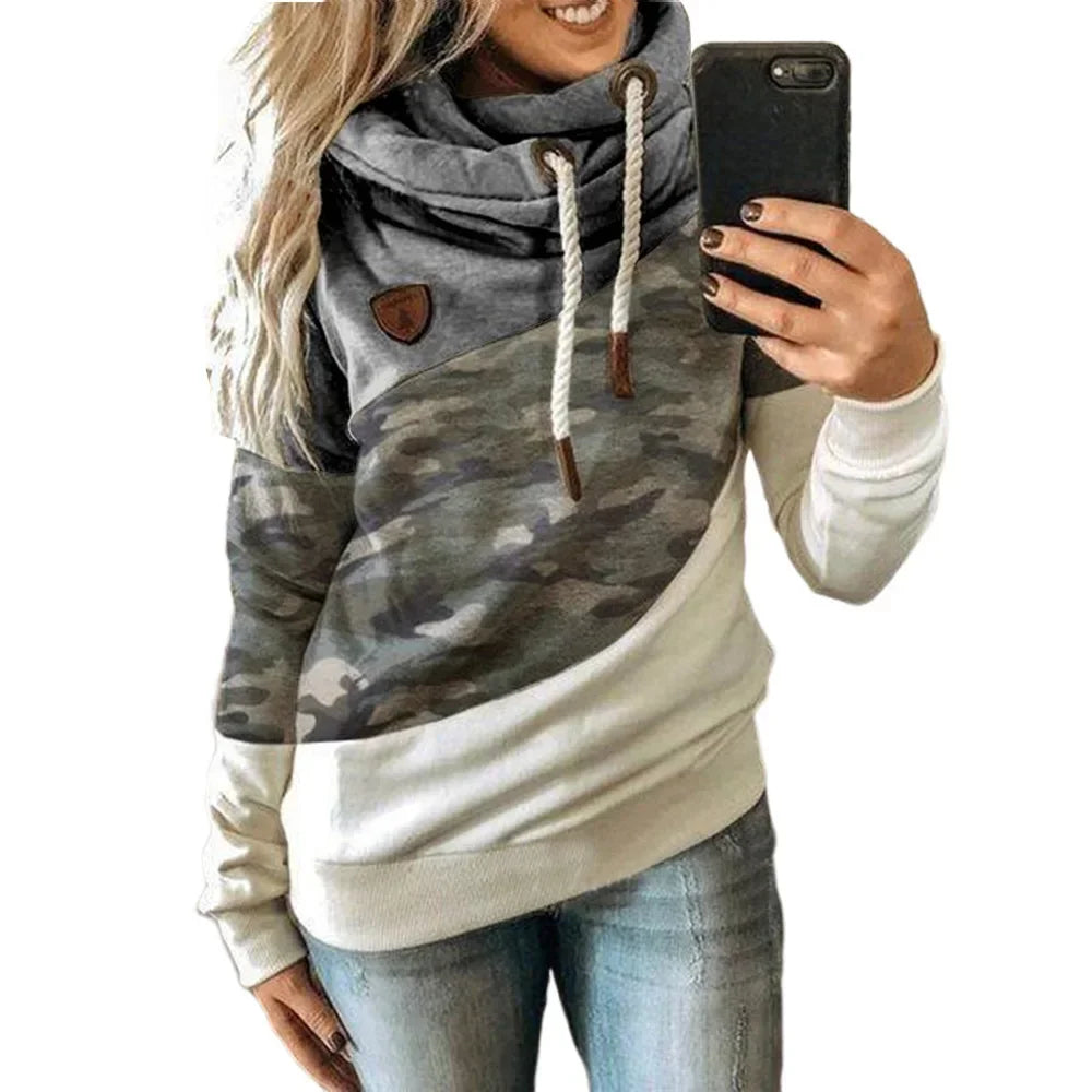 Thick Warm Color Block Pullover Hoodie Sweatshirt Pullover | Chuzko.com