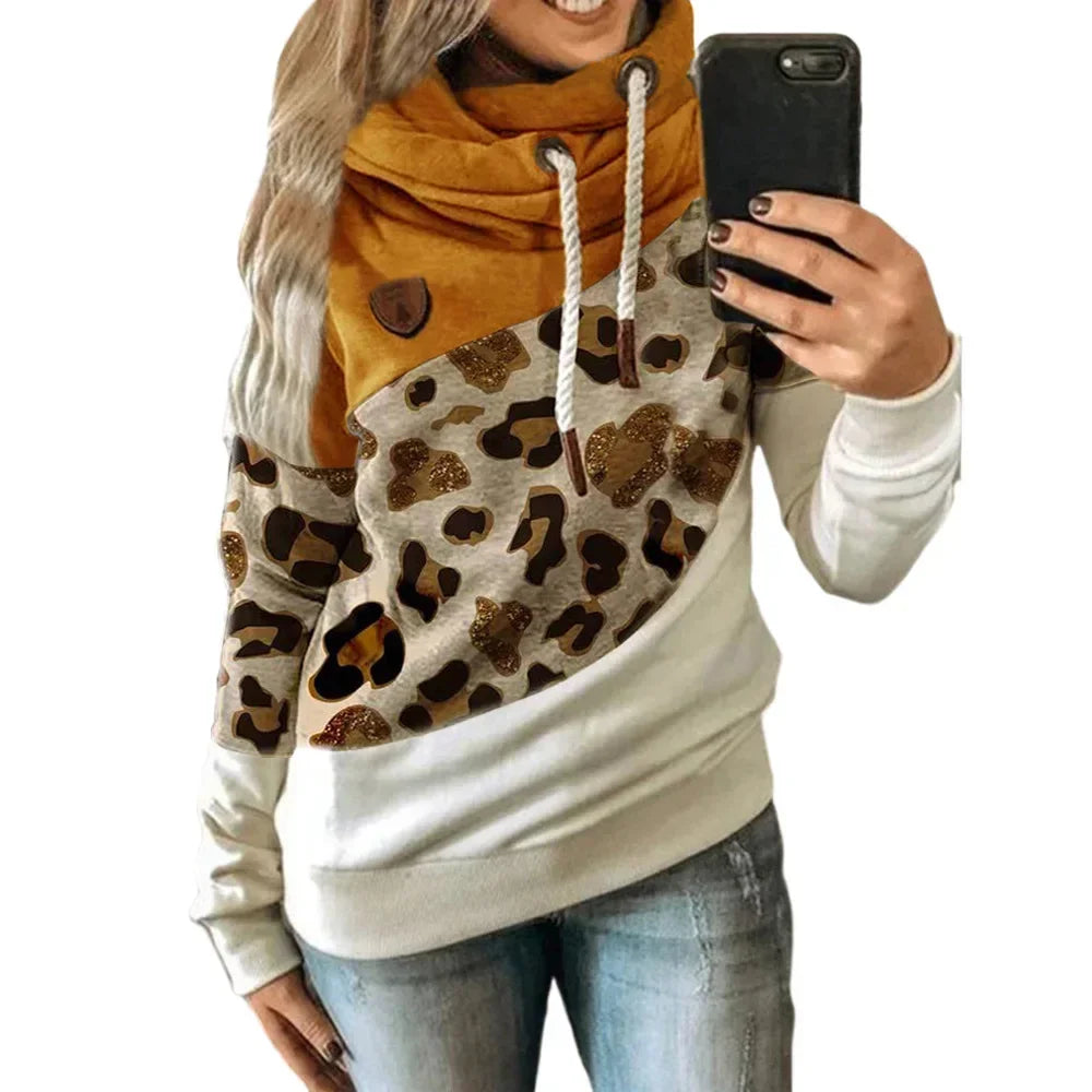 Thick Warm Color Block Pullover Hoodie Sweatshirt Pullover | Chuzko.com