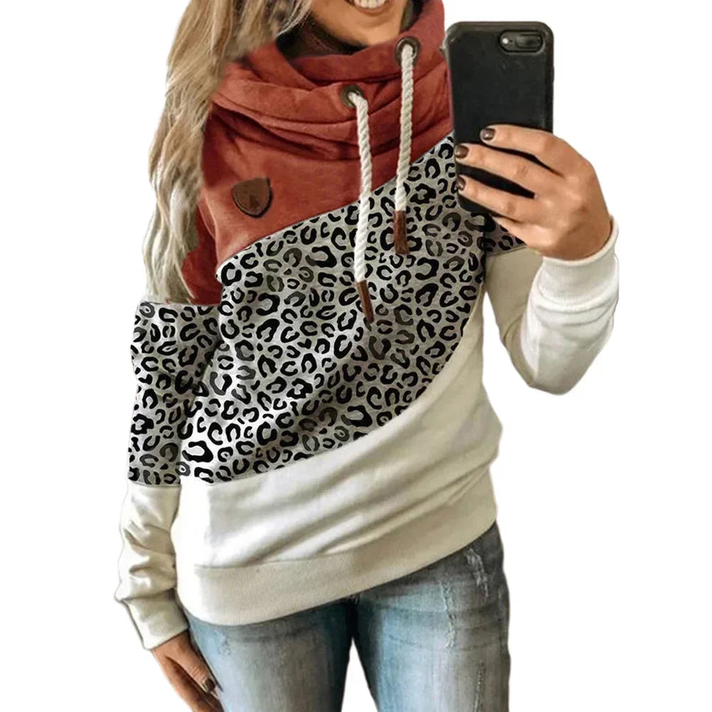 Thick Warm Color Block Pullover Hoodie Sweatshirt Pullover | Chuzko.com