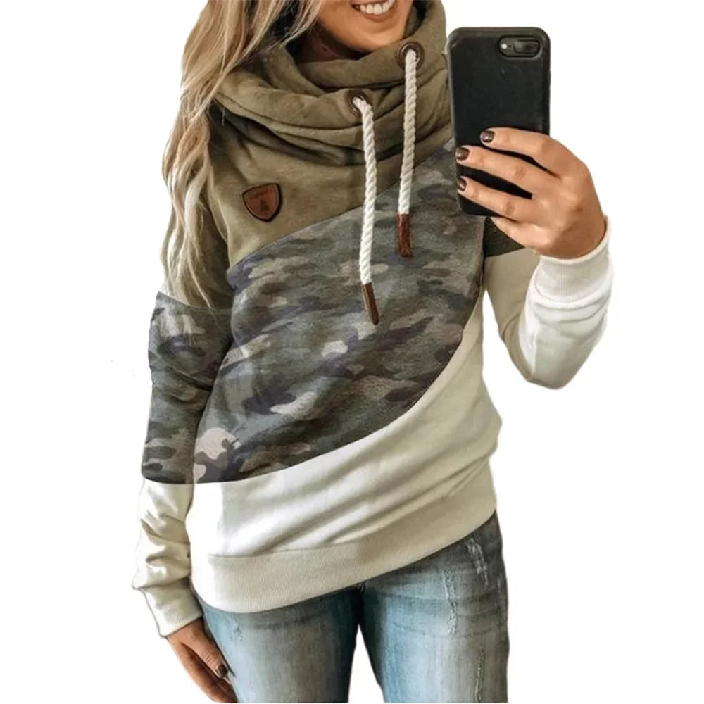 Thick Warm Color Block Pullover Hoodie Sweatshirt Pullover | Chuzko.com