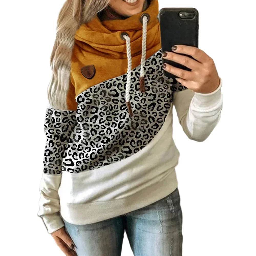 Thick Warm Color Block Pullover Hoodie Sweatshirt Pullover | Chuzko.com