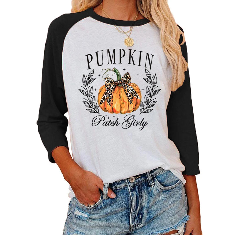 Trick-or-Treat Trove Raglan T-Shirt Festive Printed Shirts | Chuzko.com