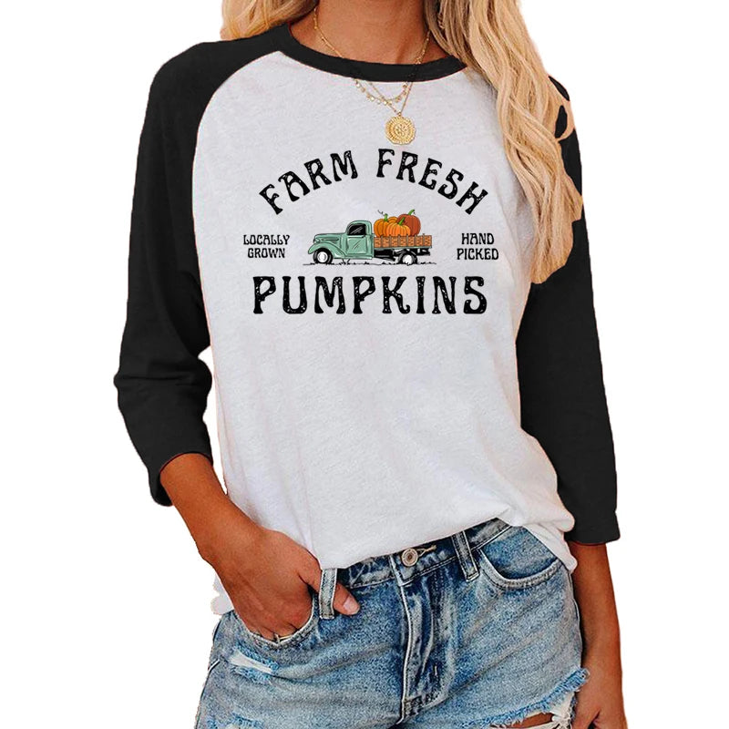 Trick-or-Treat Trove Raglan T-Shirt Festive Printed Shirts | Chuzko.com