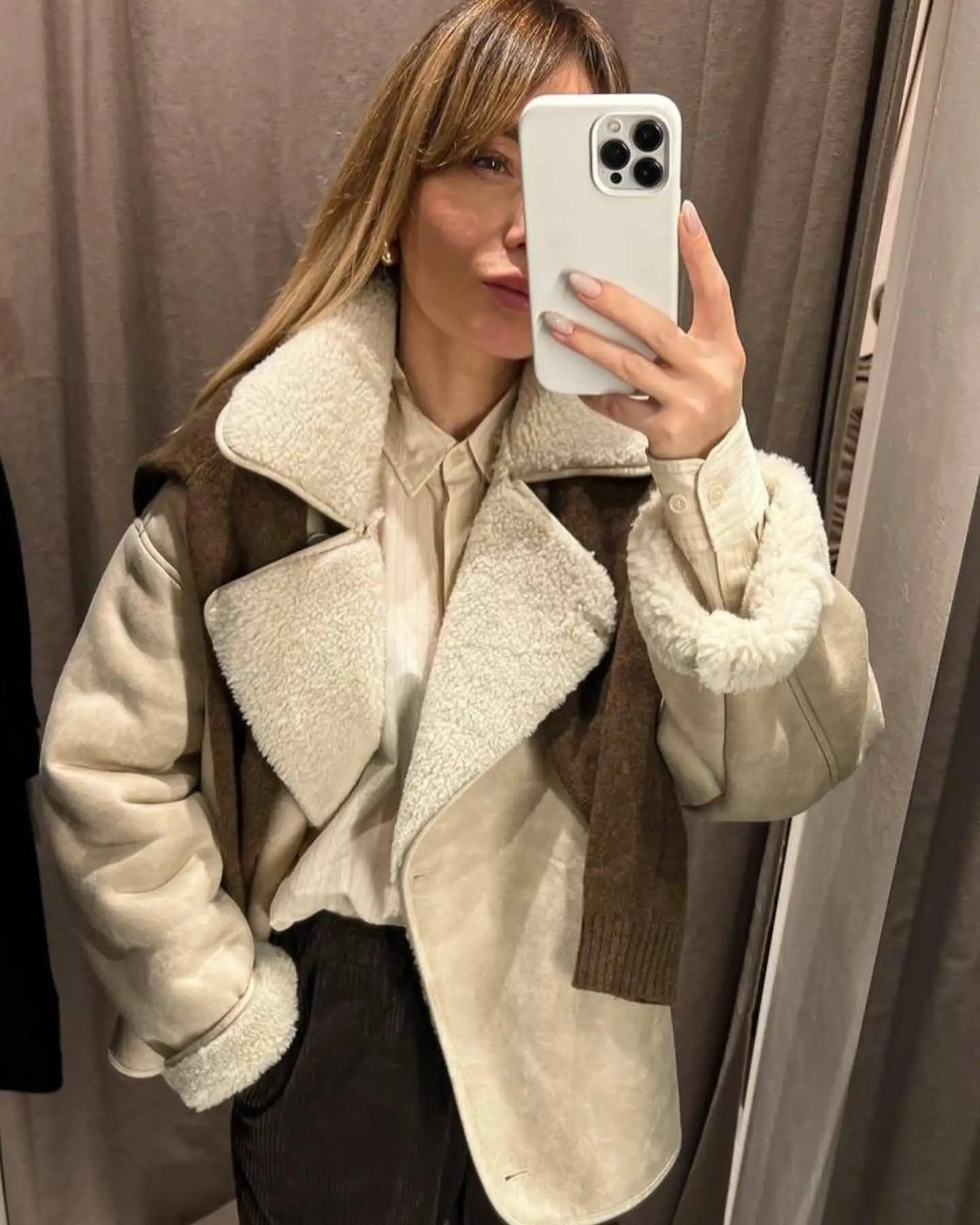 Chic Chill Buster Fur & Suede Jacket Suede Jackets | Chuzko.com