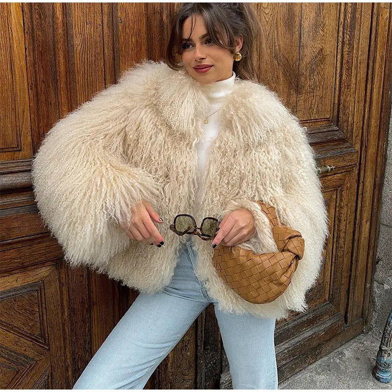 Cuddle Puff Faux Fur Crop Jacket Faux Fur Jackets | Chuzko.com