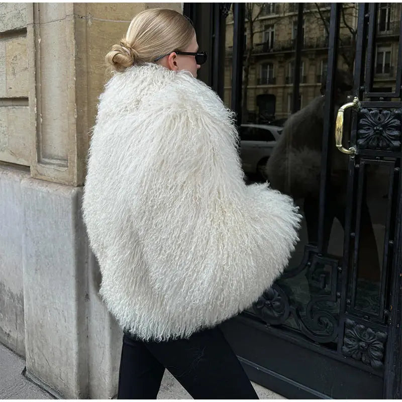 Cuddle Puff Faux Fur Crop Jacket Faux Fur Jackets | Chuzko.com