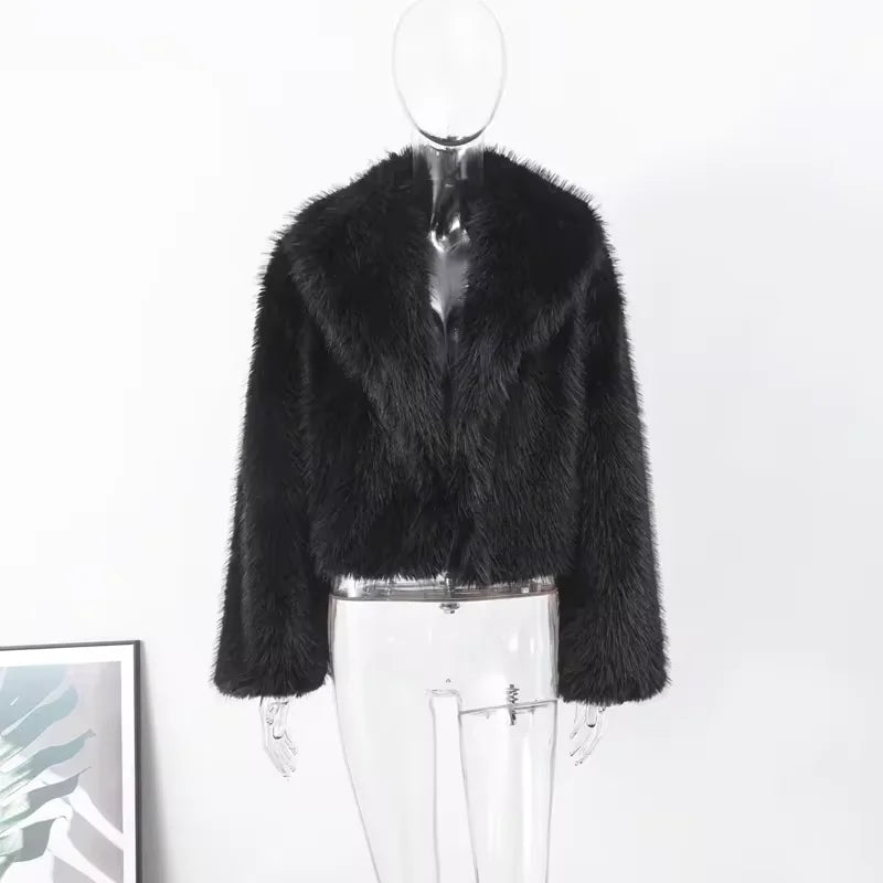 Chic Shaggy Charm Jacket Faux Fur Faux Fur Jackets | Chuzko.com