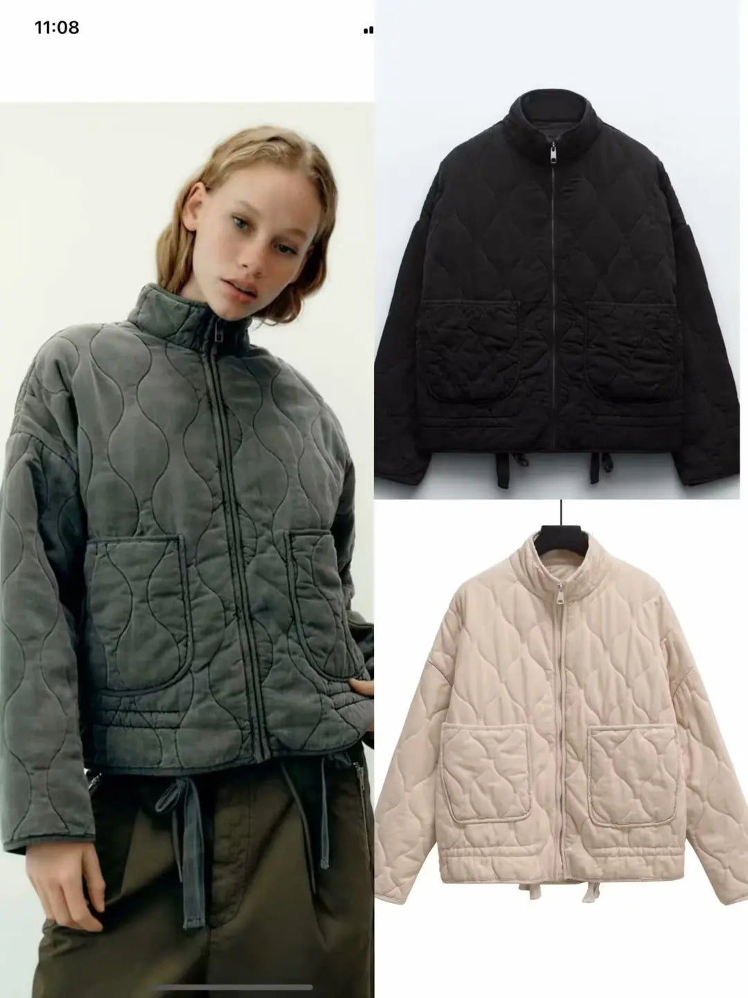 Patch Pocket Quilted Comfort Jacket Quilted Jackets | Chuzko.com