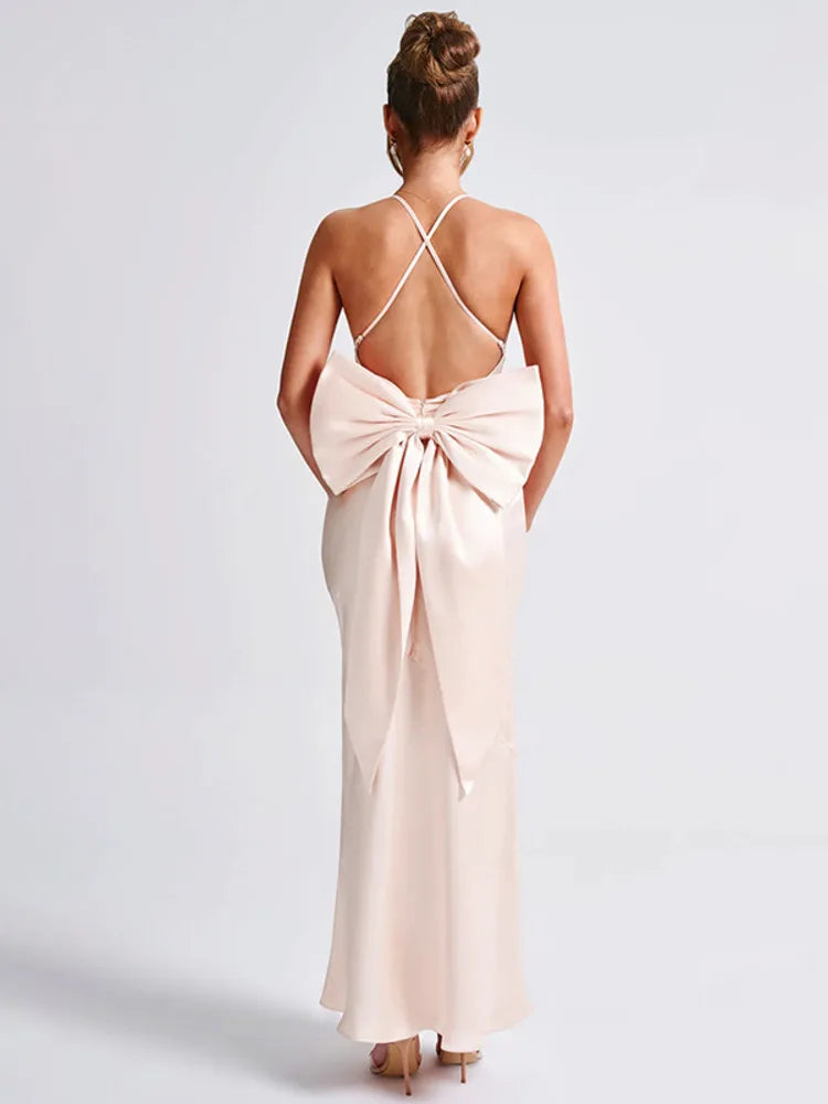 Elegant Evening Bow-Back Gown Evening Gown | Chuzko.com