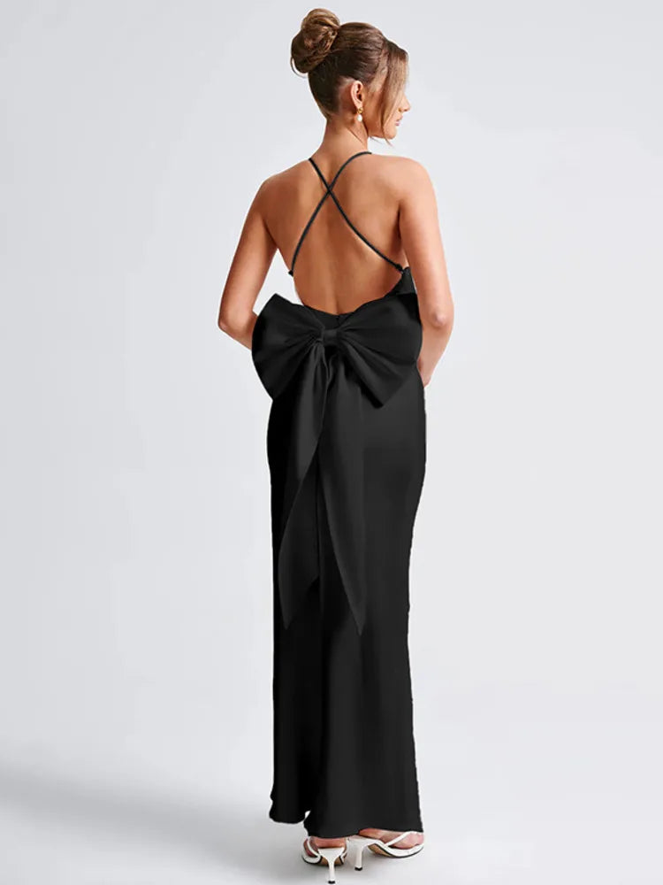 Elegant Evening Bow-Back Gown Evening Gown | Chuzko.com