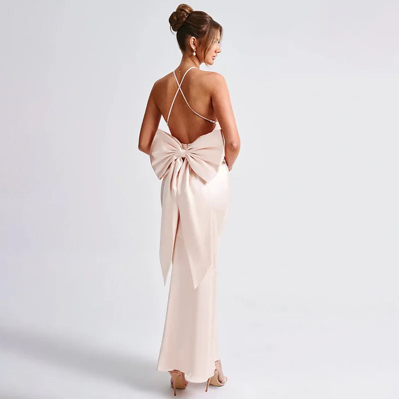 Elegant Evening Bow-Back Gown Evening Gown | Chuzko.com