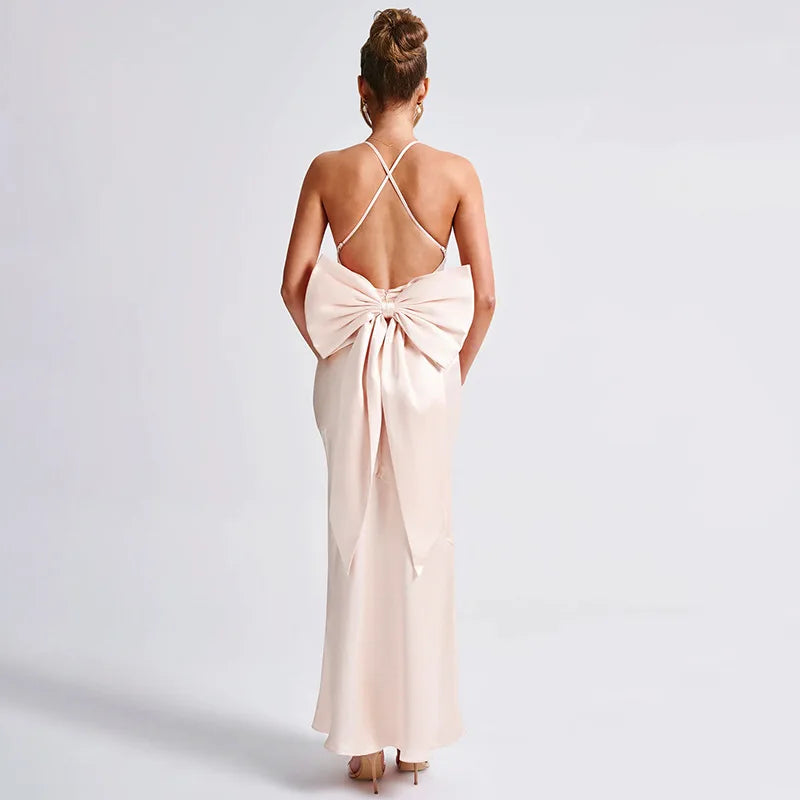 Elegant Evening Bow-Back Gown Evening Gown | Chuzko.com