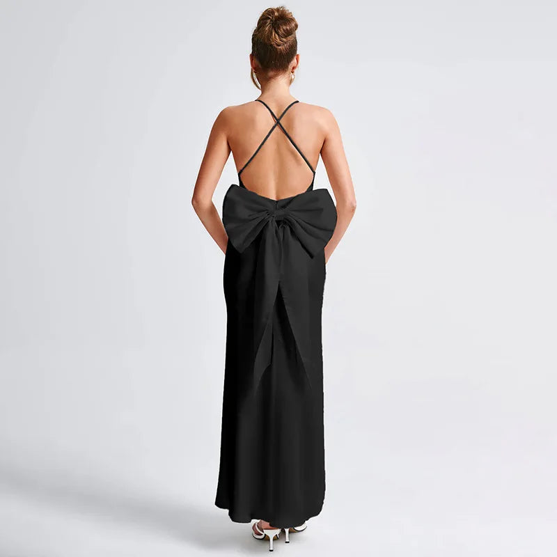 Elegant Evening Bow-Back Gown Evening Gown | Chuzko.com