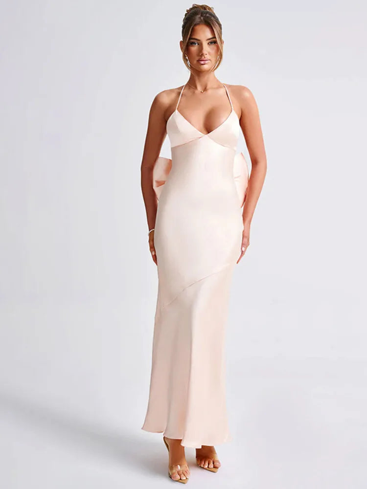 Elegant Evening Bow-Back Gown Evening Gown | Chuzko.com