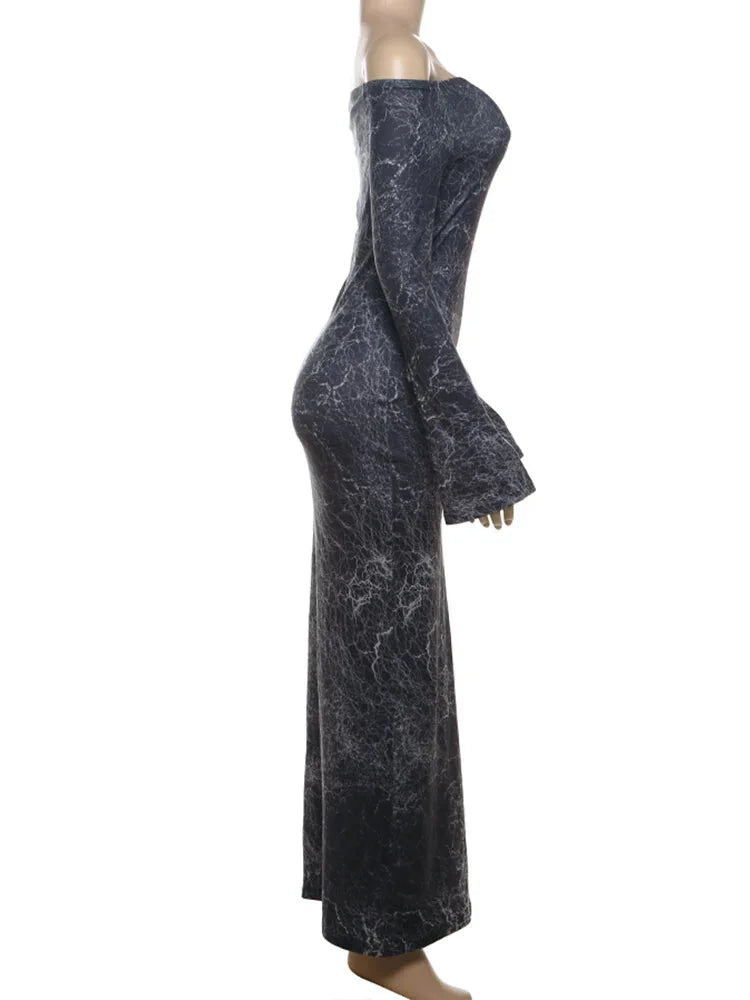 Sultry Marbled Maxi Dress Maxi Dresses | Chuzko.com