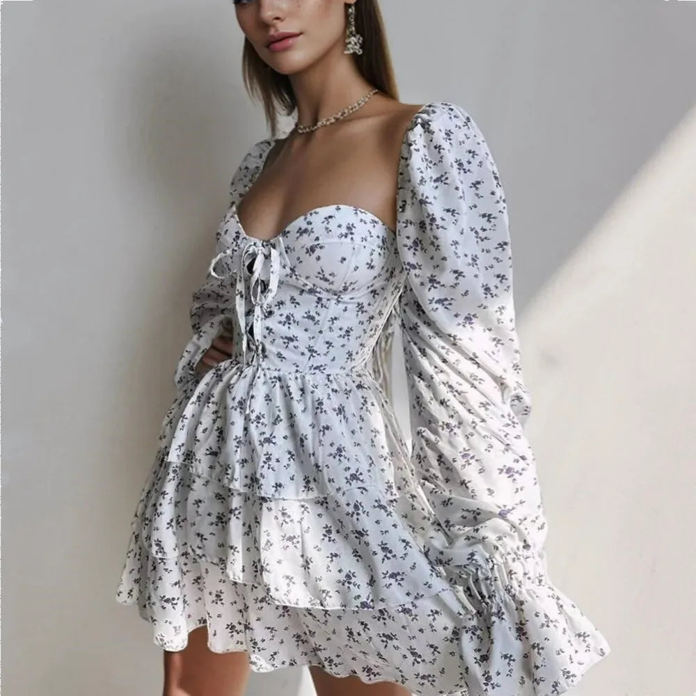 Floral Romance Mini Dress – Boho Chic Mini Dresses | Chuzko.com