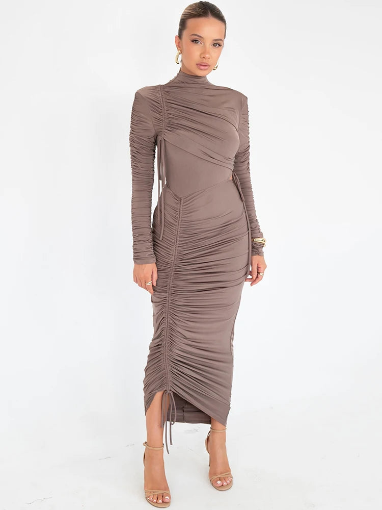 Ruched Elegance Evening Gown Evening Gown | Chuzko.com