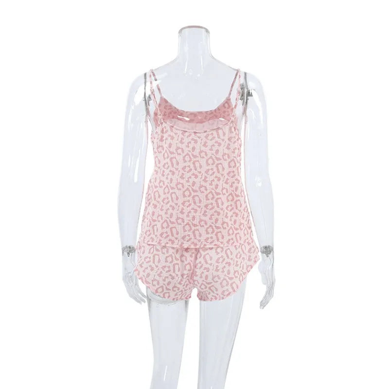 Breezy Cotton Sleeveless Pajama Set – Cute Sleepwear Sleepwear | Chuzko.com