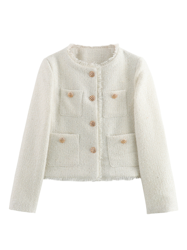 All-Season Elegant Bouclé Jacket Bouclé Jackets | Chuzko.com