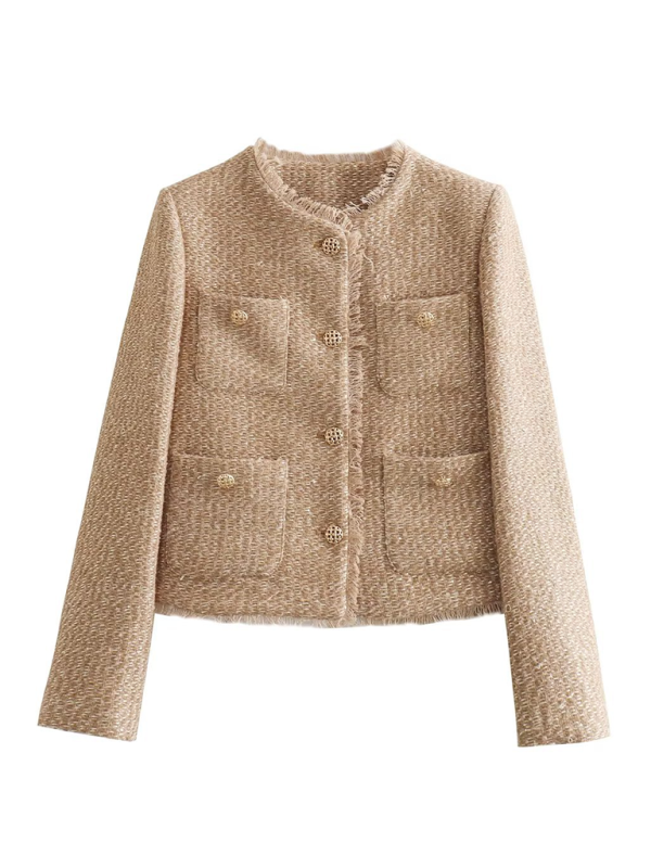 All-Season Elegant Bouclé Jacket Bouclé Jackets | Chuzko.com