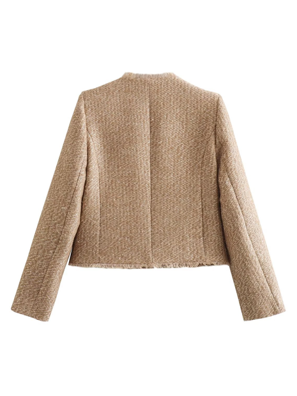 All-Season Elegant Bouclé Jacket Bouclé Jackets | Chuzko.com